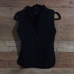 Black knit and sweater vest
